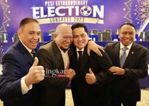 Kalahkan La Nyalla Erick Thohir Terpilih Jadi Ketua Umum PSSI Usai Raih 64 Suara