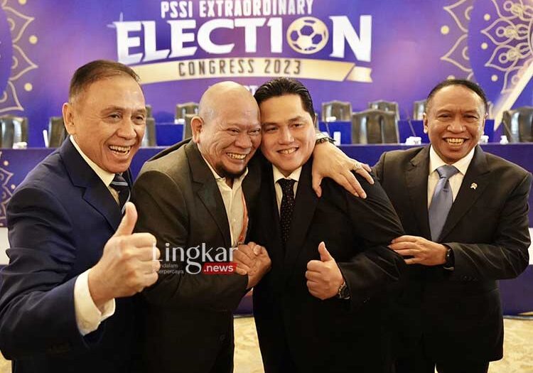 Kalahkan La Nyalla Erick Thohir Terpilih Jadi Ketua Umum PSSI Usai Raih 64 Suara