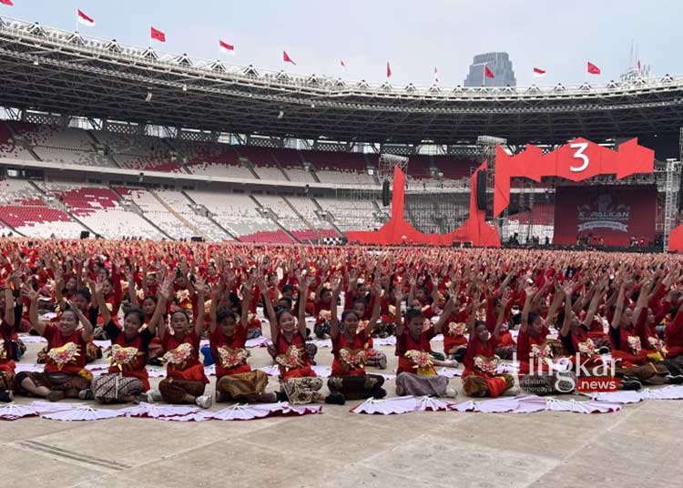 Gladi Bersih Bulan Bung Karno Puan Beri Semangat Kader PDIP Menang Hattrick