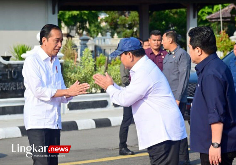 Jokowi Kunjungi Jatim Didampingi Probowo dan Eric