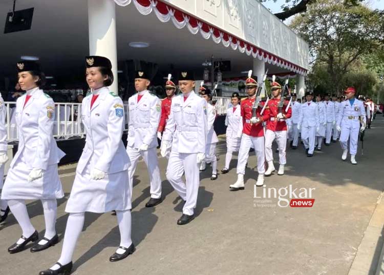 Presiden Jokowi Pantau Gladi Bersih Upacara HUT ke 78 RI Persiapan Sudah 90 Persen