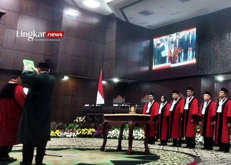 Suhartoyo Resmi Dilantik sebagai Ketua MK Gantikan Anwar Usman