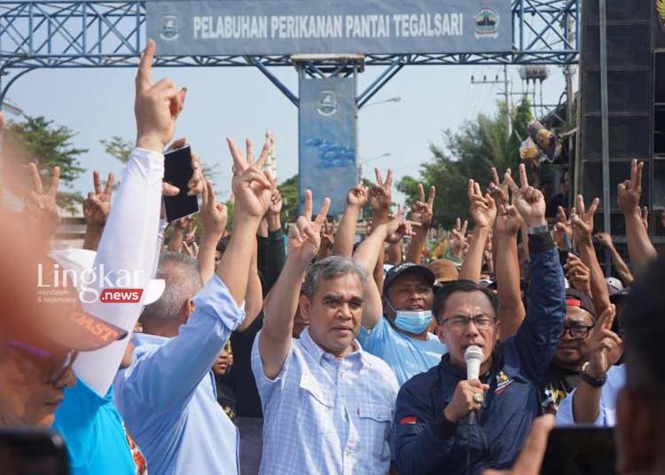 Ribuan Nelayan di Tegal Suarakan Dukungan untuk Prabowo Gibran