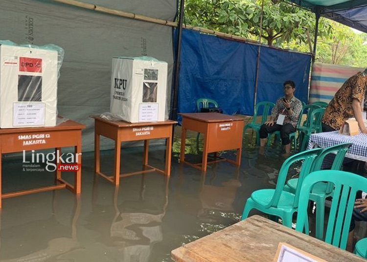 Logistik Kebanjiran 17 TPS di Jakarta Utara akan Gelar Pemilu Lanjutan