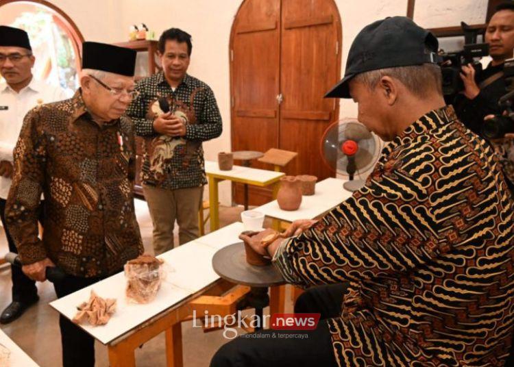 Wapres Maruf Amin Harapkan Regenerasi Industri Kreatif Gerabah Kasongan