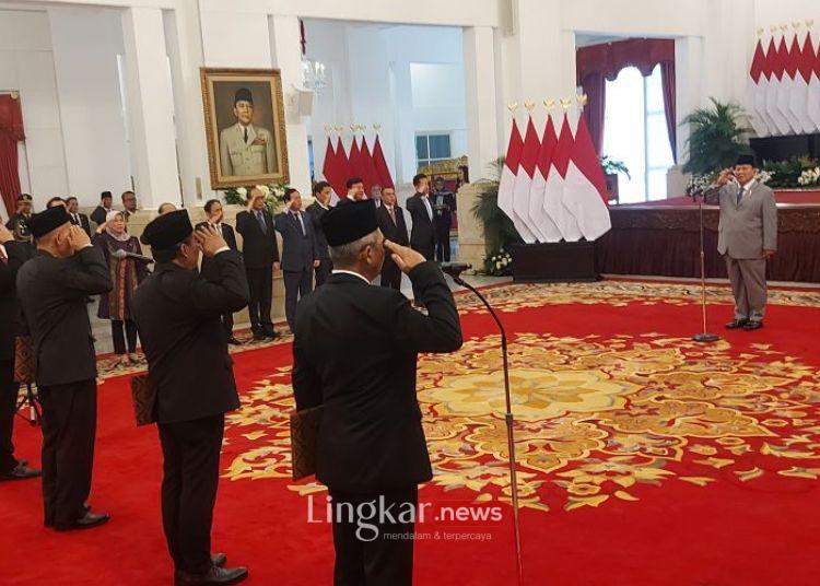 Prabowo Lantik Pimpinan Dewan dan Dewas KPK 2024 2029 Ini Daftarnya